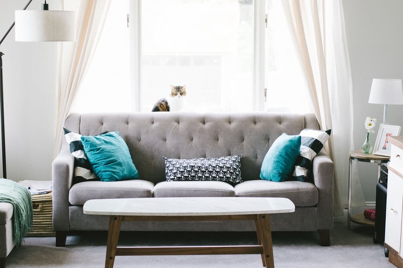 Living Room with Layered Rugs